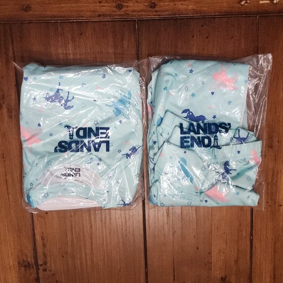 Lands End - Girls Thermal Base Layer Pajamas Shirt & Pants Size Large NWT - Picture 4 of 8